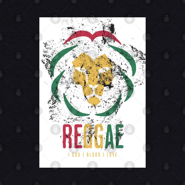 Lion Reggae - Colorful by Oldetimemercan